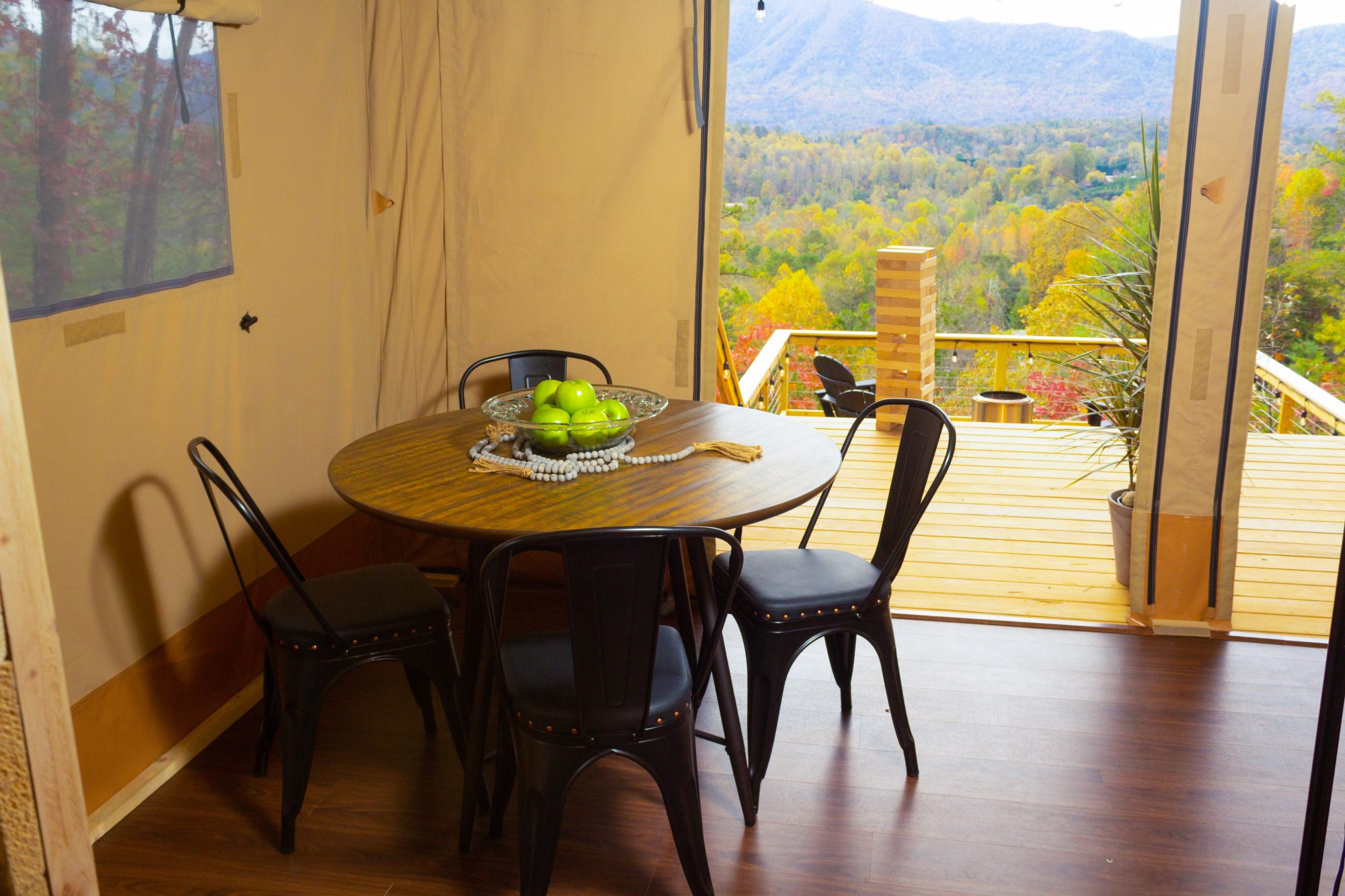 From cabins to elevated tents, Thunderhead Ridge Cabin Rentals offers a unique variety of ways to stay comfortably in the Smoky Mountains! Each of our properties is equipped with amenities to make your stay a memorable one.
