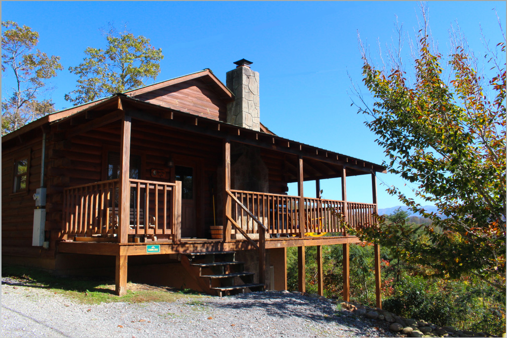 log cabin in the smokies
