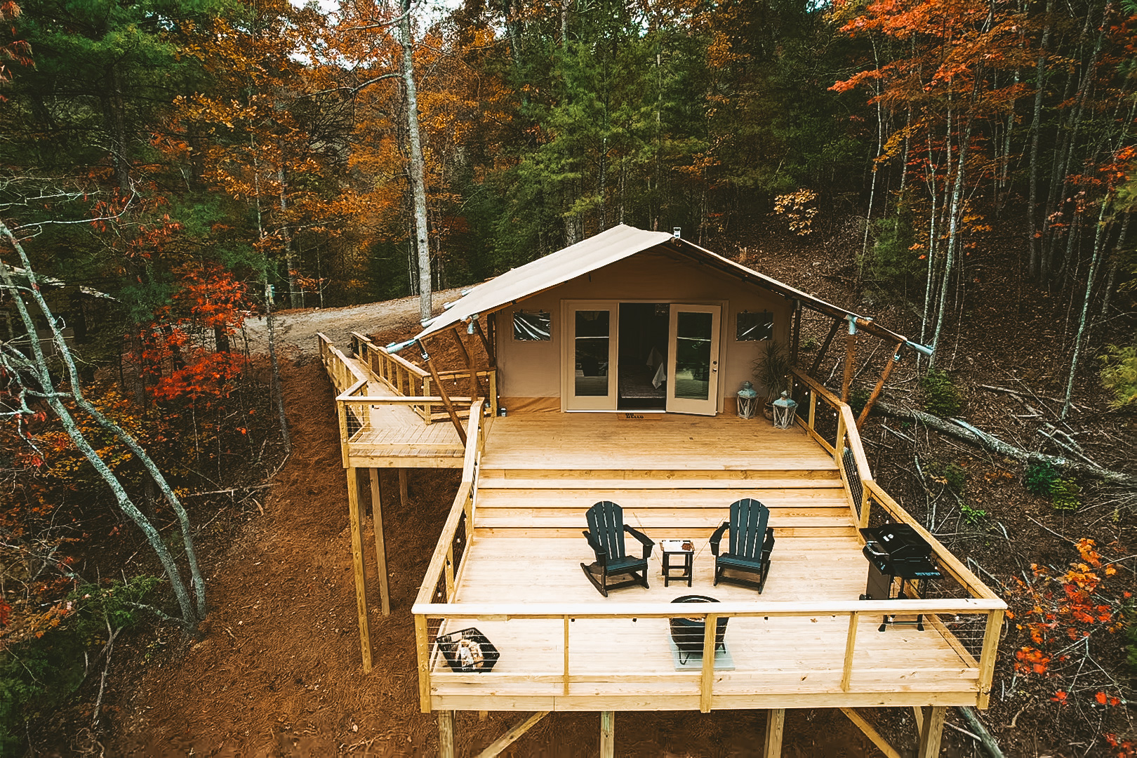 Elevated Glamping Tent in Townsend
