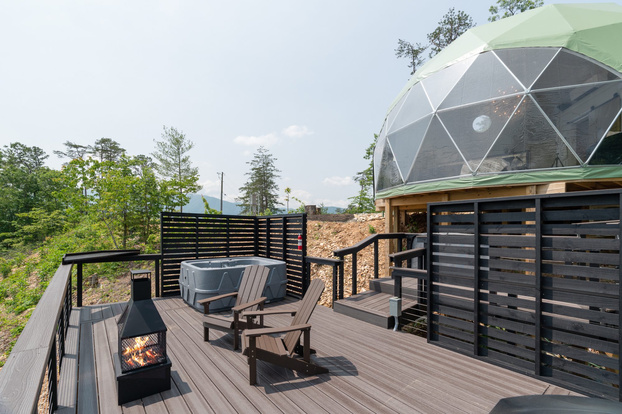 boujee bear luxury dome deck