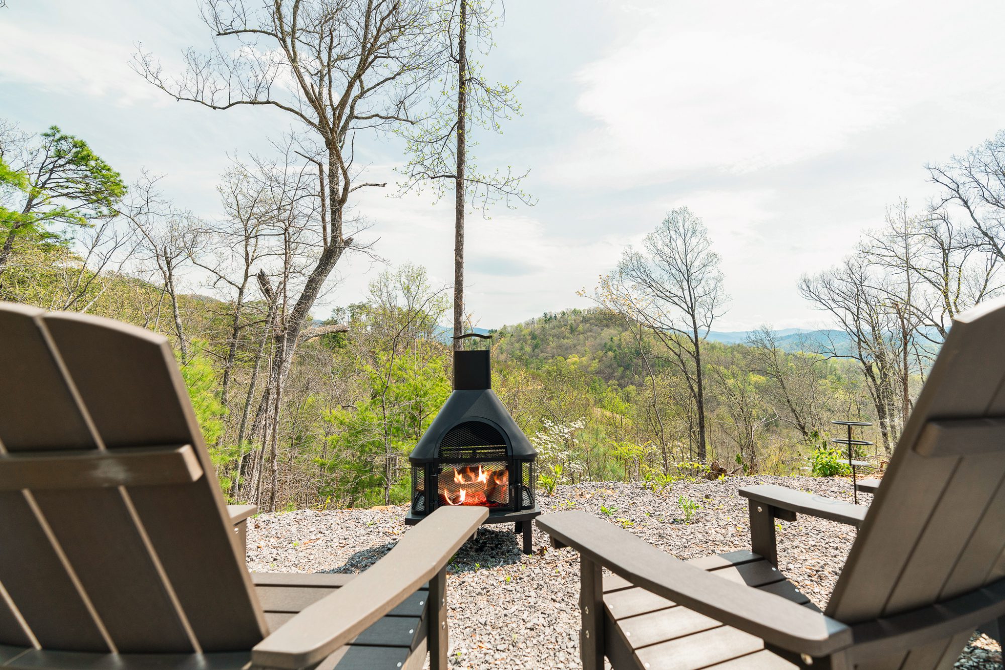 chairs and firepit