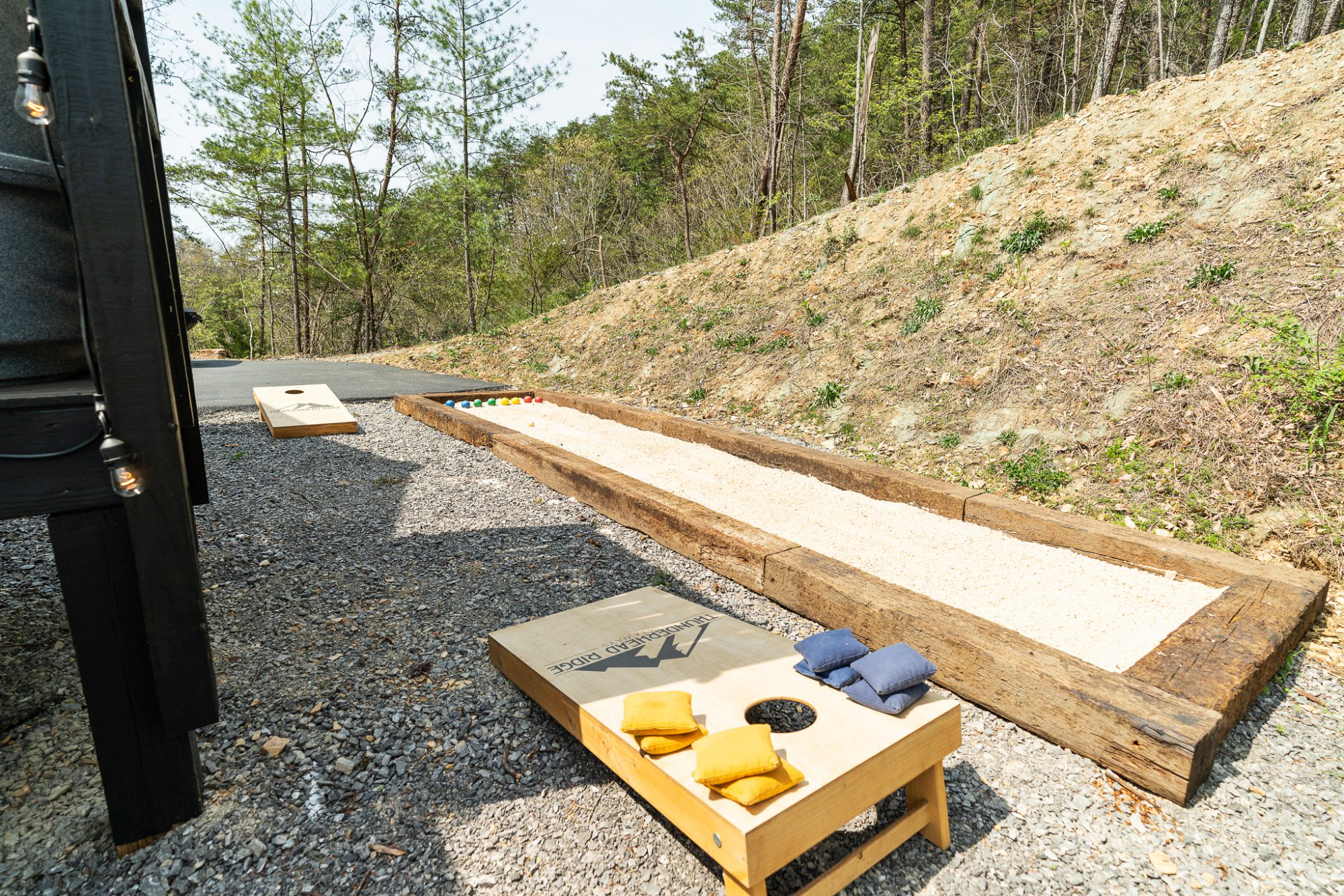 cornhole and bocci ball