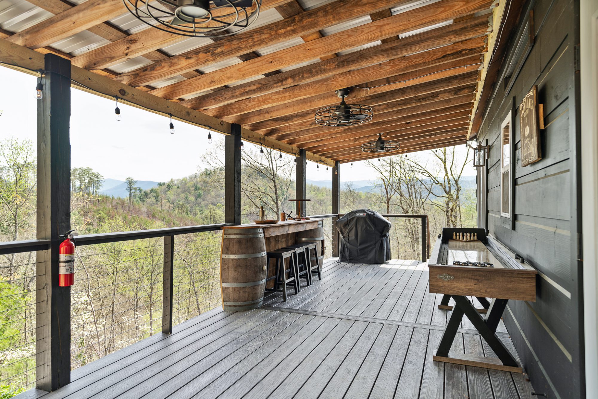 deck with bar