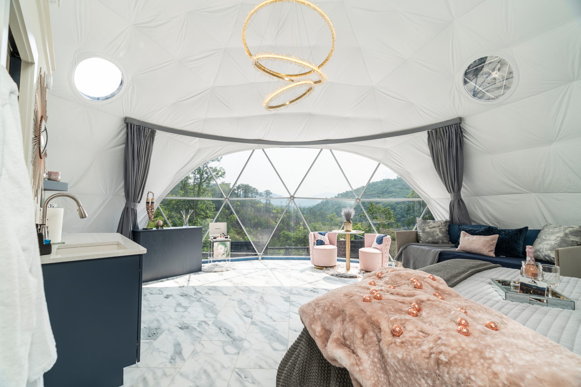 inside wild as a mink dome