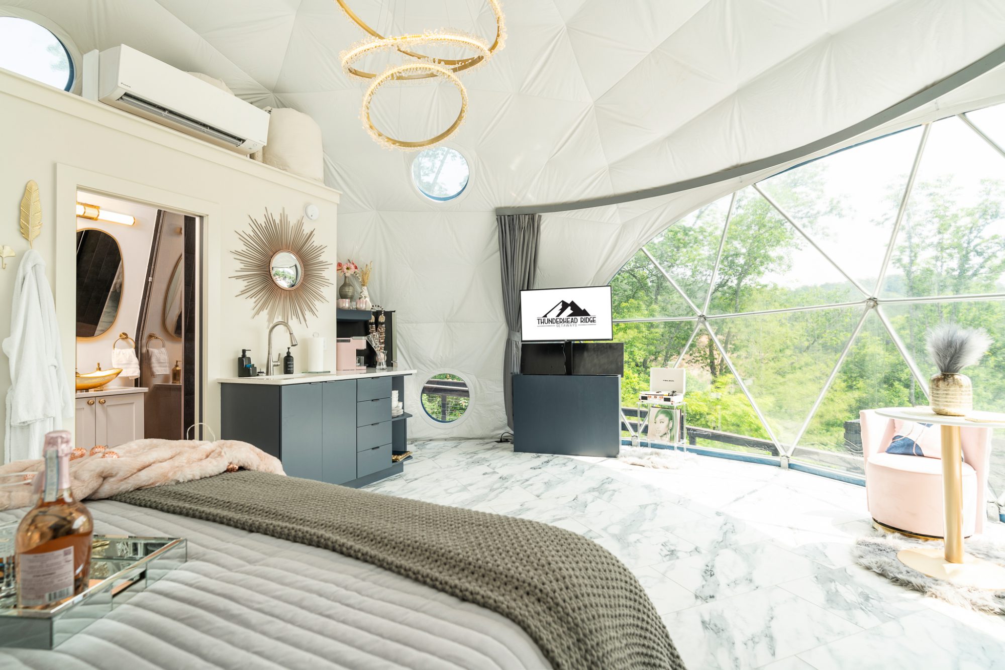 thunderhead ridge getaways glamping dome