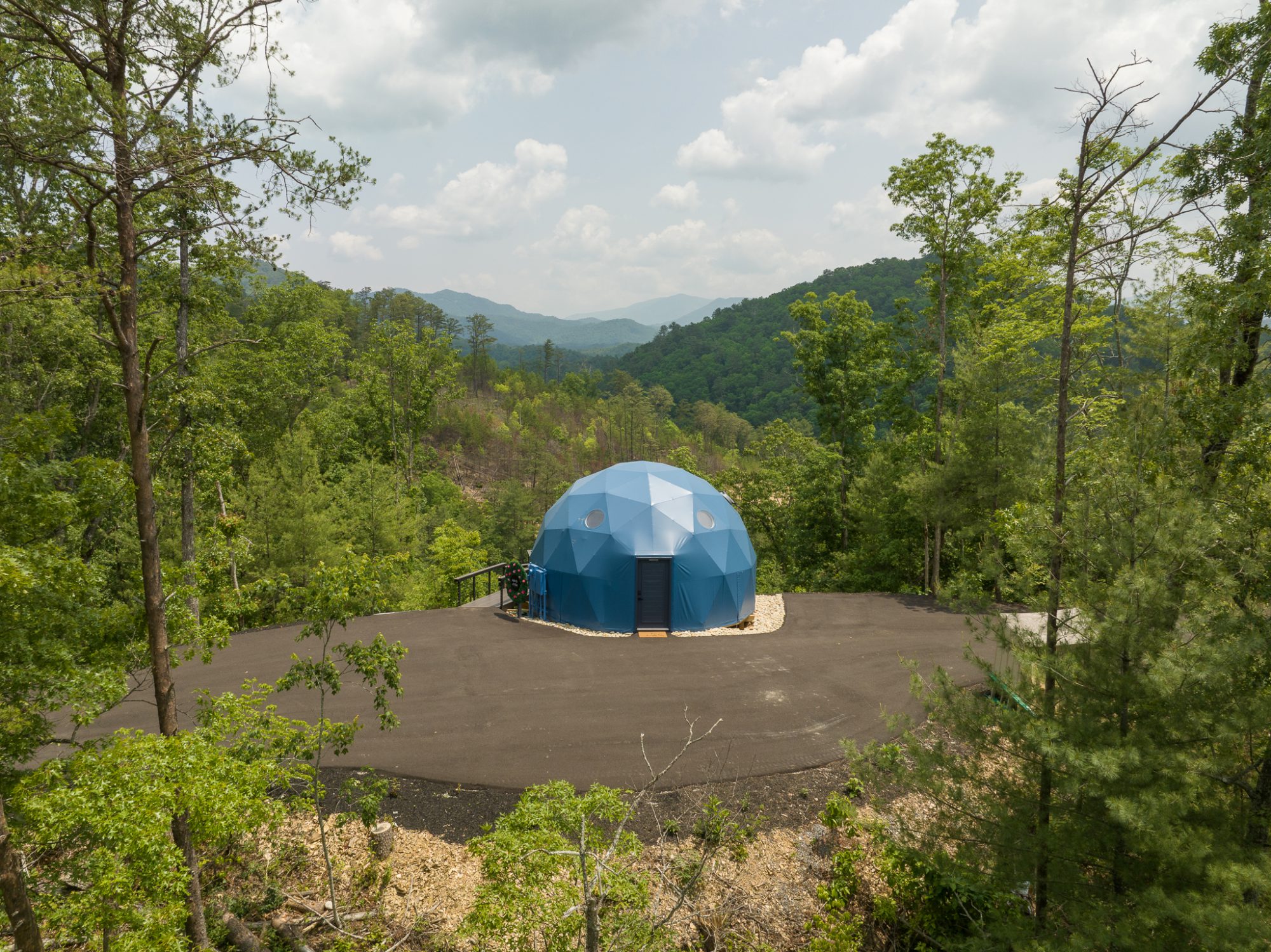 view of camping dome