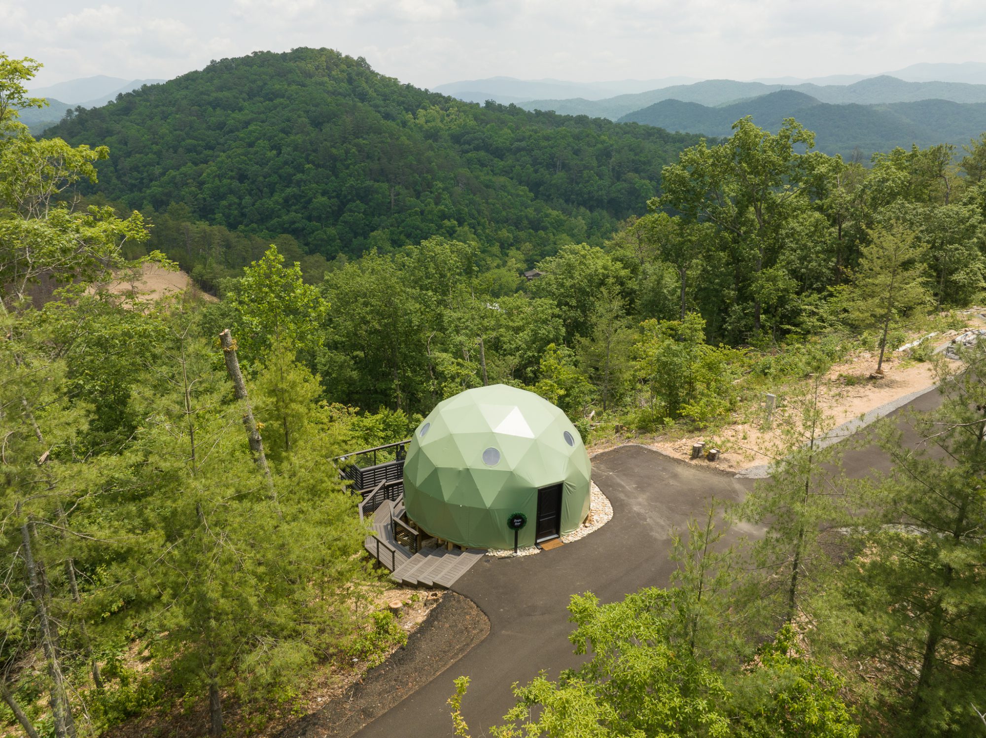 view of luxury dome in the smokies