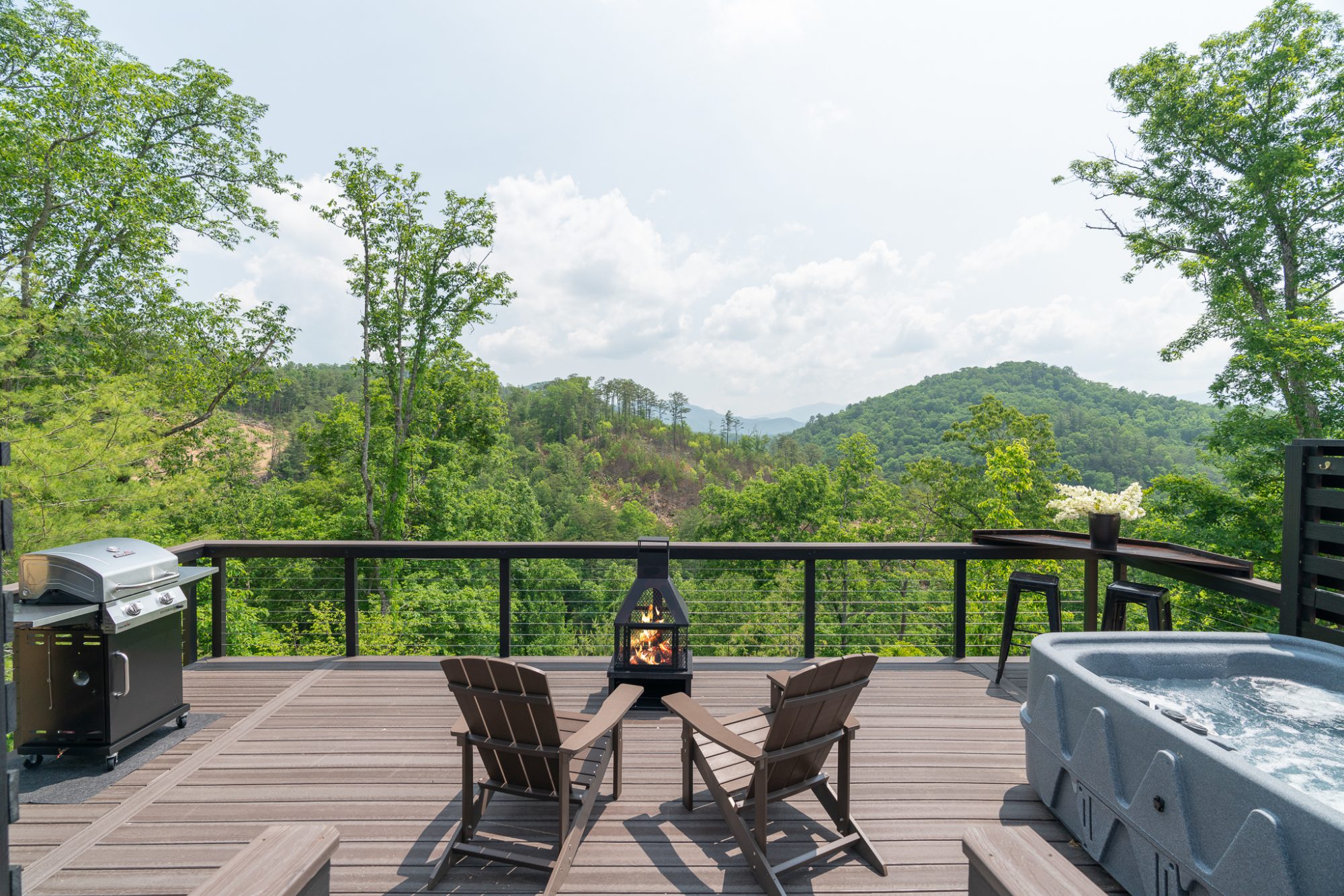 view of the smoky mountains